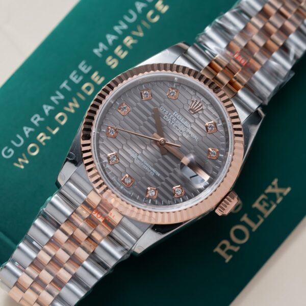 Rolex Datejust 126231 36mm bọc vàng mặt Motif