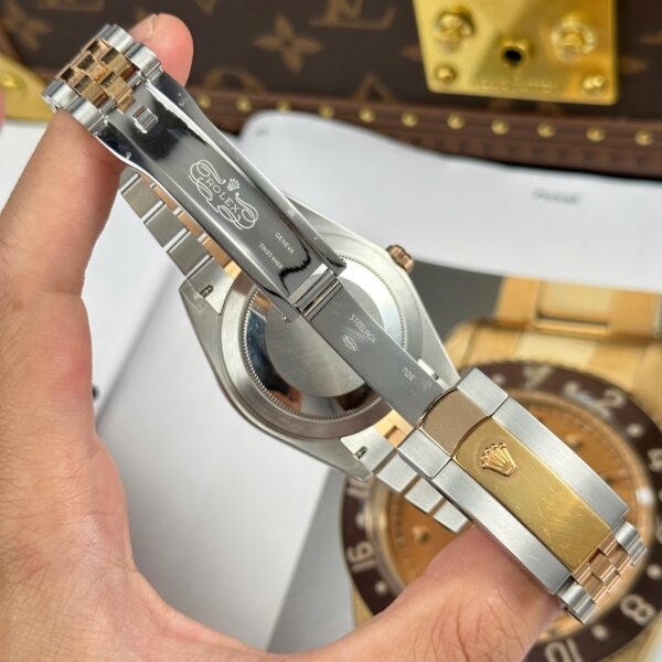Rolex Datejust Chocolate 41mm mạ vàng - Hình ảnh 5
