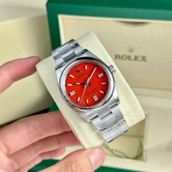 Đồng Hồ Rolex Oyster Perpetual Red Dial 36mm 1:1
